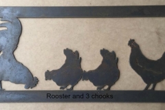 Rooster and 3 chooks