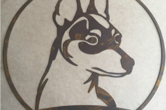 dog head round