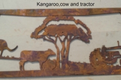 kangaroo, cowand tractor