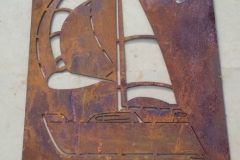 sailboat and bird
