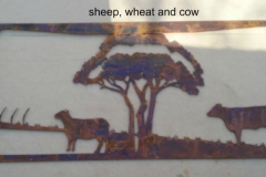 sheep wheat and cow