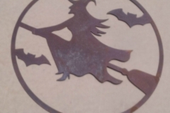 witch and bats