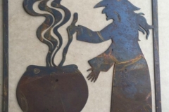 witch with cauldron