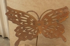 butterfly on stick