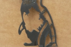penguin on stick